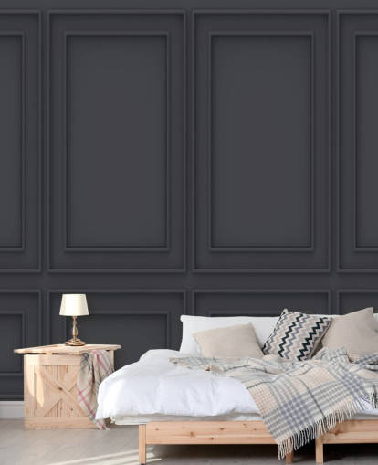 3D pois musta paneeli tapetti 3D pois musta paneeli tapetti