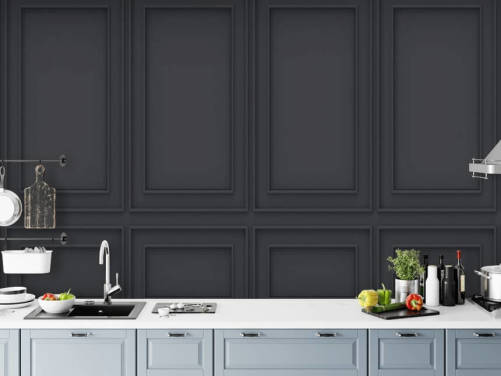3D off black panel wallpaper