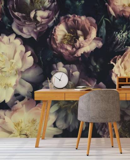 Violettes personalisierbares Blumenwandbild namens Purple Roses für Schlafzimmer, Wohn- und Esszimmer Violettes personalisierbares Blumenwandbild namens Purple Roses für Schlafzimmer, Wohn- und Esszimmer