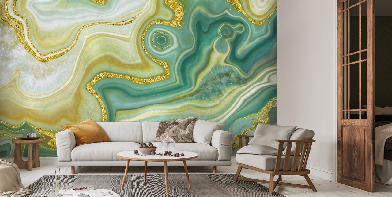 Stone texture green onyx jade agate | Wallsauce FI