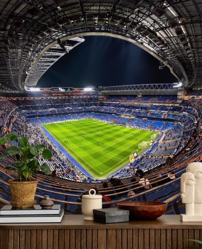 customisable football stadium wallpaper mural called Santiago Bernabéu for bedrooms, man caves and bars customisable football stadium wallpaper mural called Santiago Bernabéu for bedrooms, man caves and bars