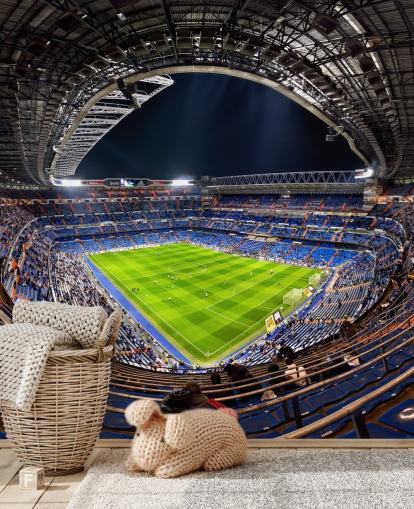 tilpassbart fotballstadion tapet veggmaleri kalt Santiago Bernabéu for soverom, mannshuler og barer tilpassbart fotballstadion tapet veggmaleri kalt Santiago Bernabéu for soverom, mannshuler og barer