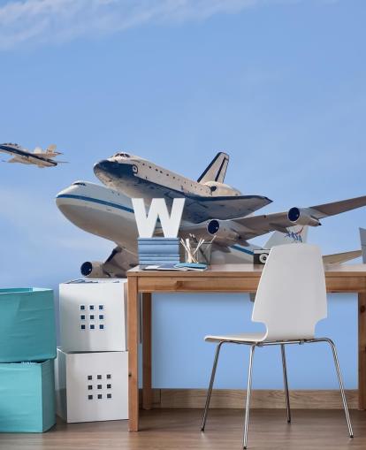 Flying in History - Space Shuttle Wall Mural Flying in History - Space Shuttle Wall Mural