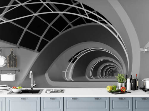 Antwerp-Stairs 3D Wallpaper