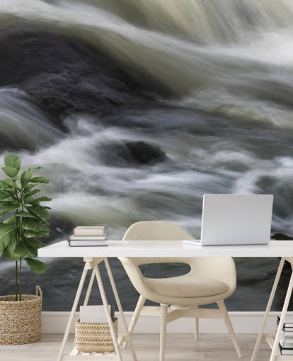 Rivier- en vogelbehang Rivier- en vogelbehang