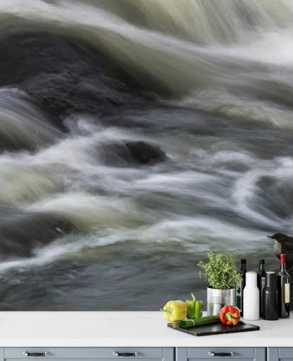 Carta da parati fiume e uccelli Carta da parati fiume e uccelli