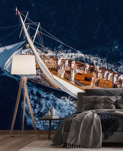 Aerial View af Yacht Wallpaper Aerial View af Yacht Wallpaper