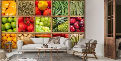 Vegetable Wallpaper Murals for Home or Retail | Wallsauce UK