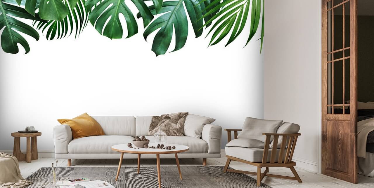 Monstera and Palms Wallpaper | Wallsauce US