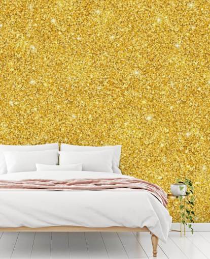 Carta da parati glitter oro Carta da parati glitter oro