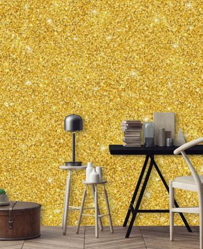 Gold Glitter behang Gold Glitter behang