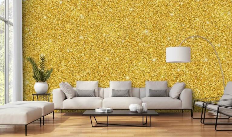 gold glitter wallpaper for walls