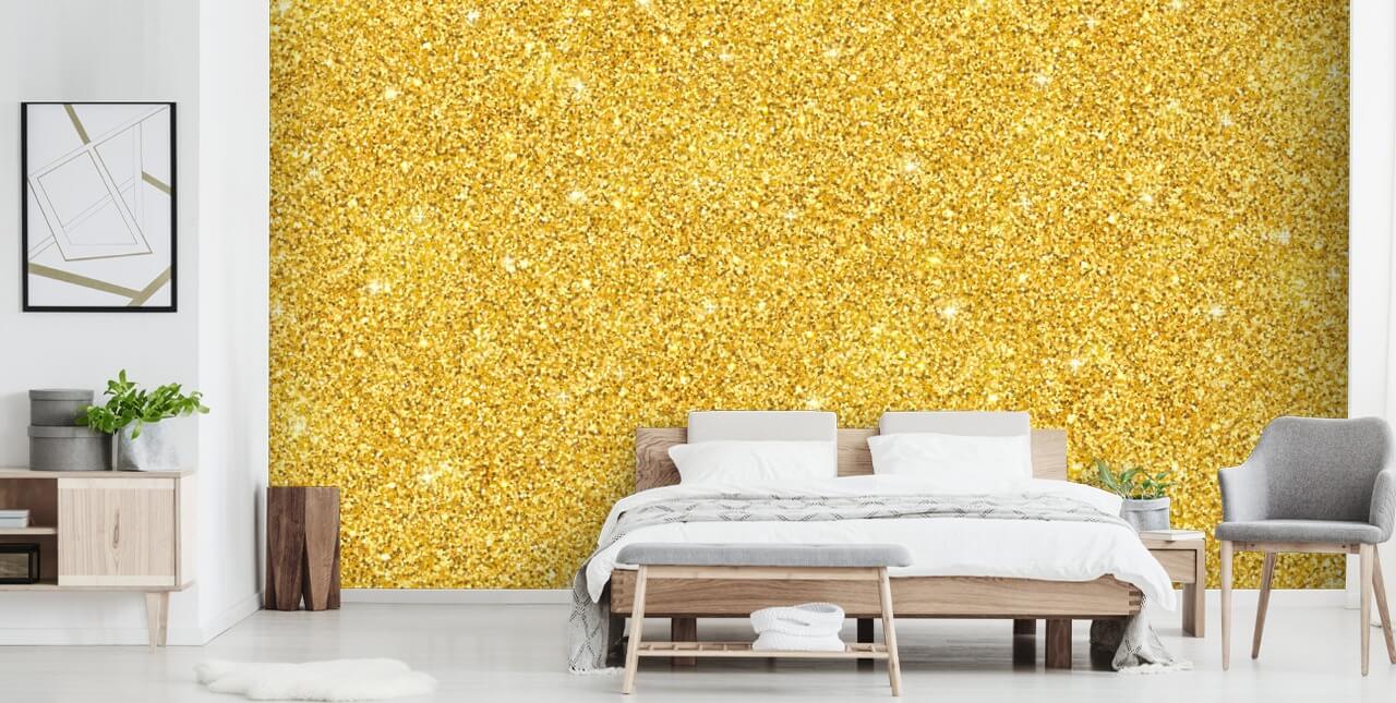 Carta da parati glitter oro Carta da parati glitter oro