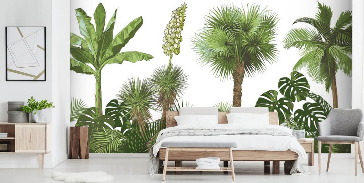 trees in jungle wallpaper
