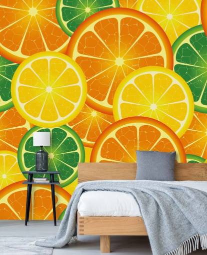 Fatias de frutas cítricas Wall Mural Fatias de frutas cítricas Wall Mural