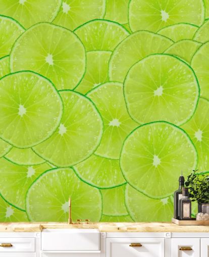 Lime Skiver Montage Veggmaleri Lime Skiver Montage Veggmaleri