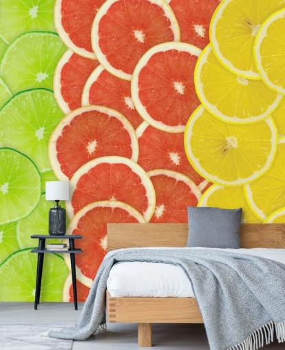 Slices of Citrus Fruit Wallpaper Slices of Citrus Fruit Wallpaper