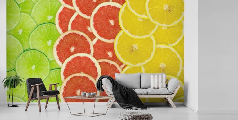 Fresh Fruit Kitchen Wallpaper Wall Mural