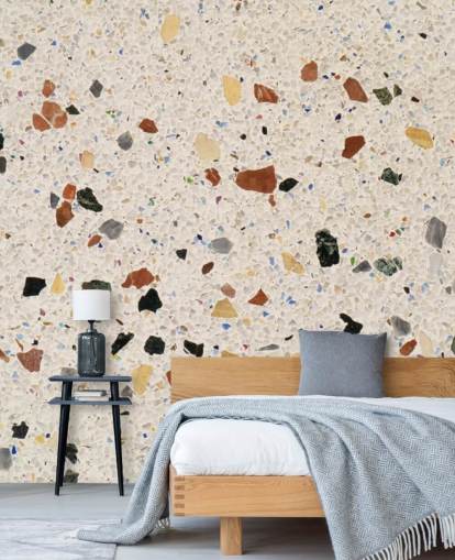 Brun og Grå Terrazzo Baggrund Brun og Grå Terrazzo Baggrund