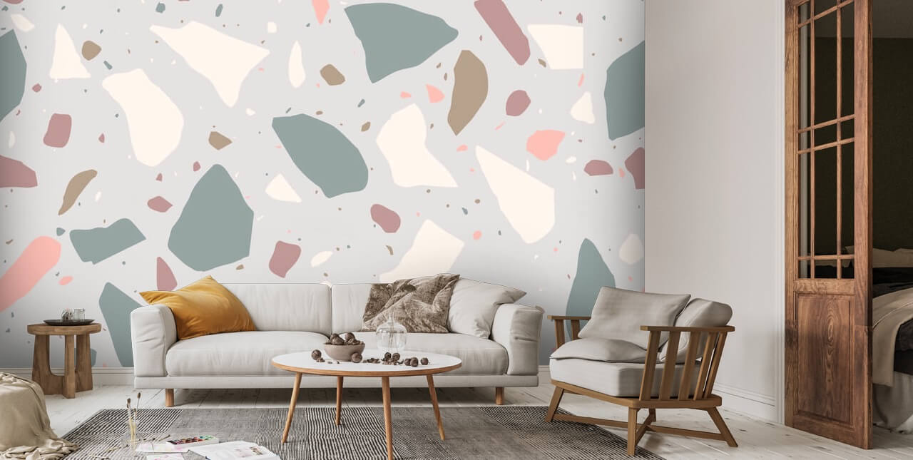 terrazzo wall mural