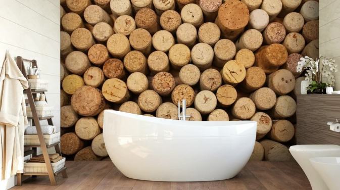 Wine Cork Wall Cork Wallpaper
