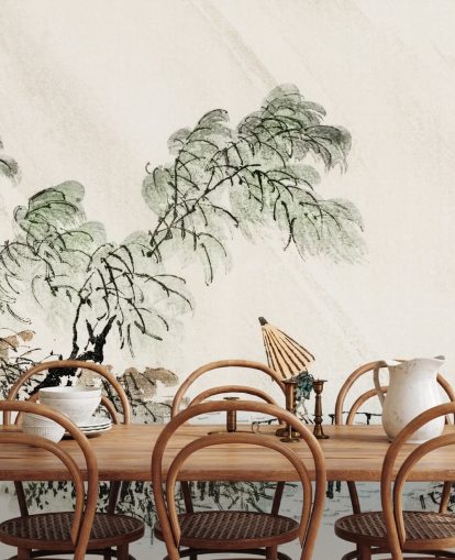 Mies, joka ylittää sillan seinämaalauksen Mies, joka ylittää sillan seinämaalauksen