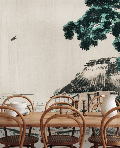 Papel pintado Cabaña en campo Papel pintado Cabaña en campo