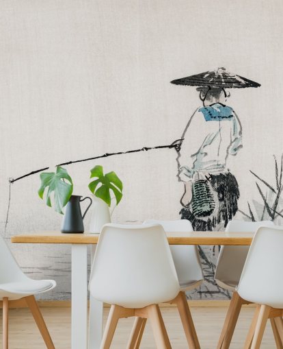 Papel pintado Pescador Papel pintado Pescador