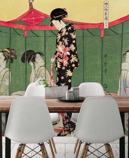 Fujin Tomarikyaku No Zu Wandbild  Fujin Tomarikyaku No Zu Wandbild