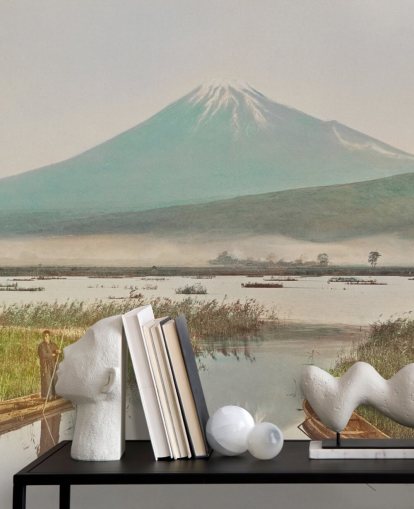 Mount Fuji sett från Kashiwabara väggmålning Mount Fuji sett från Kashiwabara väggmålning