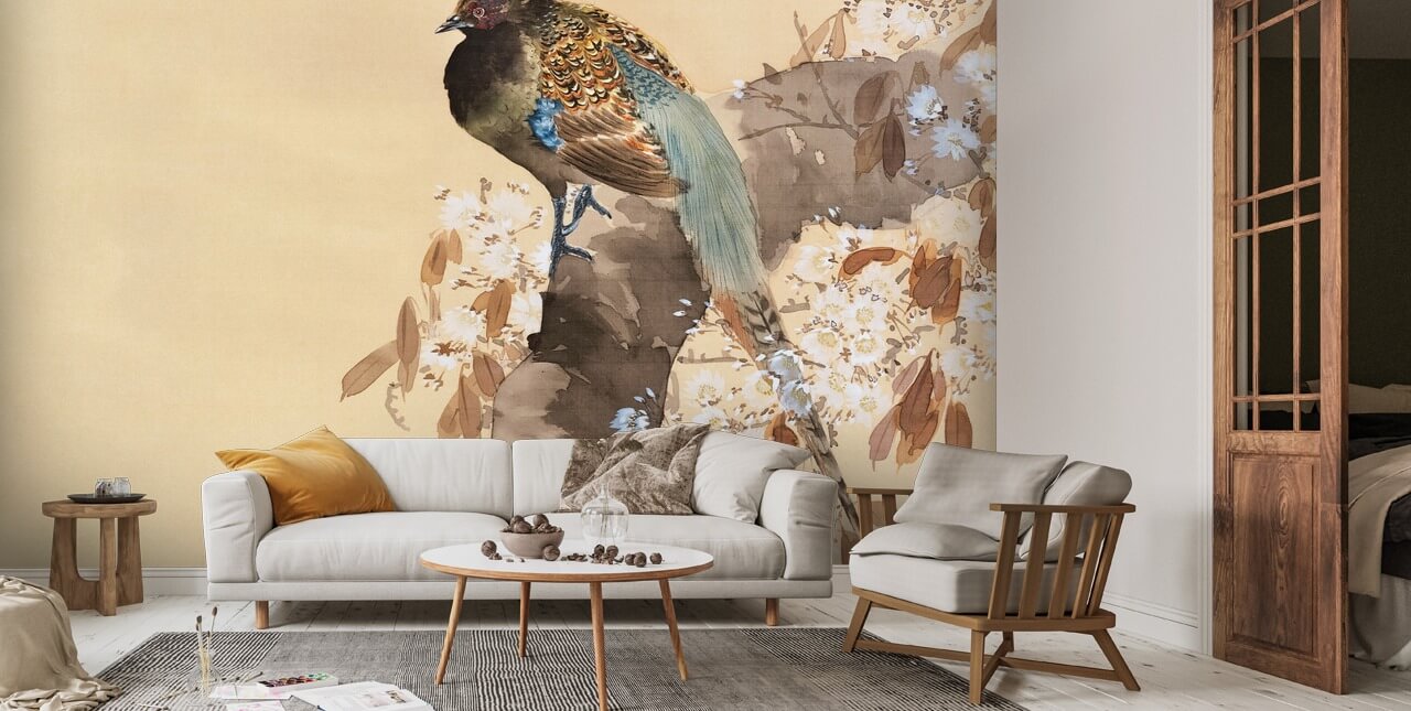 Icarus Copper/Pheasant Wallpaper | Zoffany by Sanderson Design