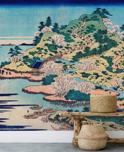 Sesshu Ajigawaguchi Tenposan Oriental Wallpaper Sesshu Ajigawaguchi Tenposan Oriental Wallpaper