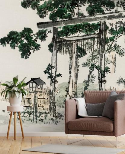 Shrine Gate Wallpaper Mural Shrine Gate Wallpaper Mural