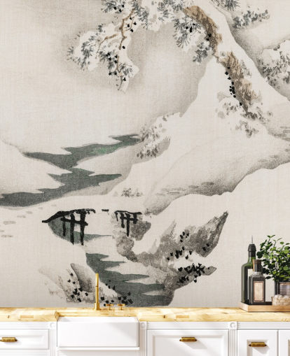 Snowscape Wallpaper Mural Snowscape Wallpaper Mural
