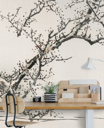 Tree Against Water Wallpaper Mural Tree Against Water Wallpaper Mural