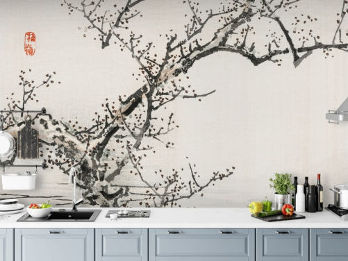 Tree Against Water Wallpaper Mural 