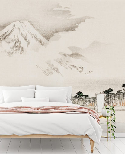 Vista do Monte Fuji Wallpaper Mural Vista do Monte Fuji Wallpaper Mural