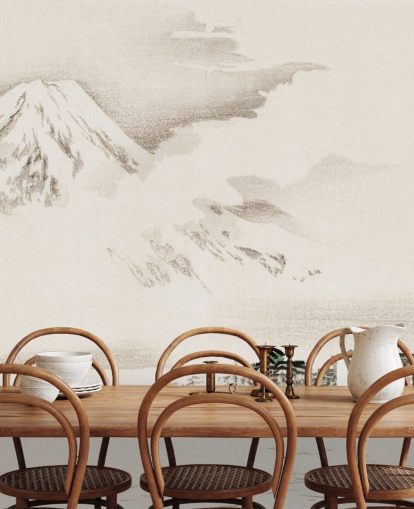 View of Mount Fuji Wallpaper Mural View of Mount Fuji Wallpaper Mural