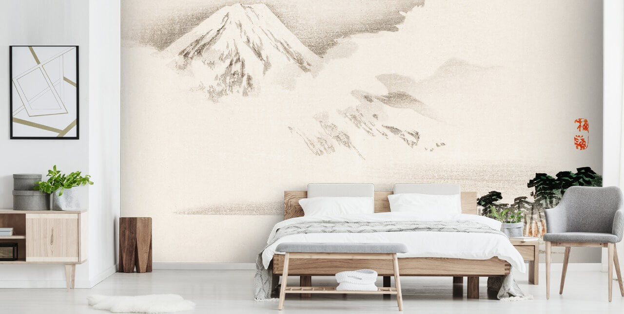 Papier Peint Fresque Vue du Mont Fuji Papier Peint Fresque Vue du Mont Fuji