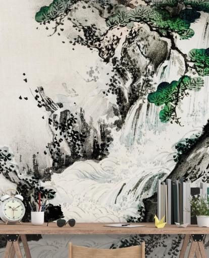 Papel de parede Cascading Waterfall Papel de parede Cascading Waterfall