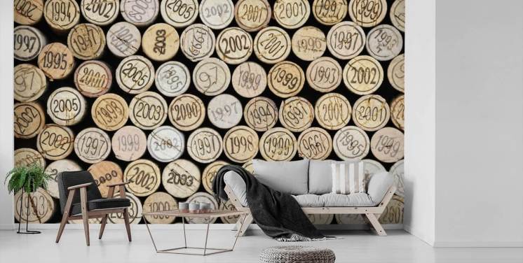 Wine Corks Stacked Cork Wallpaper