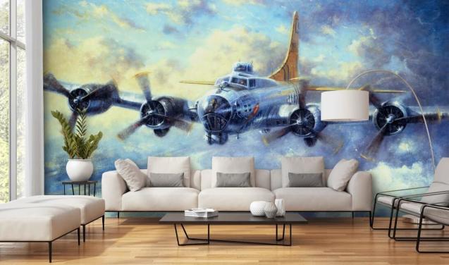 Fliegende Festung Wandbild von Kevin Walsh