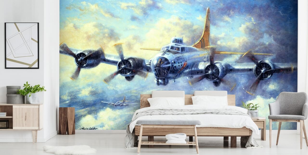 Fliegende Festung Wandbild von Kevin Walsh