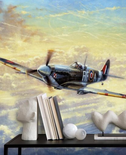 Flying Spitfire Wallpaper by Kevin Walsh Flying Spitfire Wallpaper by Kevin Walsh