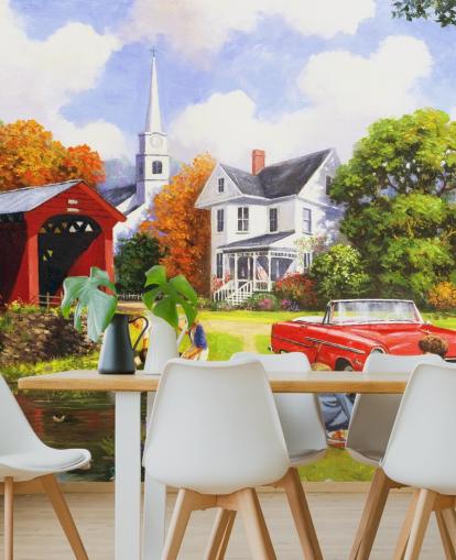 Lazy Days Bakgrunn Mural av Kevin Walsh Lazy Days Bakgrunn Mural av Kevin Walsh