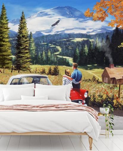 Kevin Walshin pysäkki taaksepäin -seinämaalaus Kevin Walshin pysäkki taaksepäin -seinämaalaus