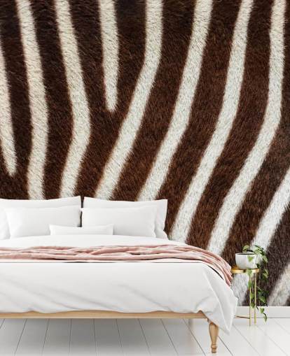 Brown Zebra Print Wallpaper Mural Brown Zebra Print Wallpaper Mural