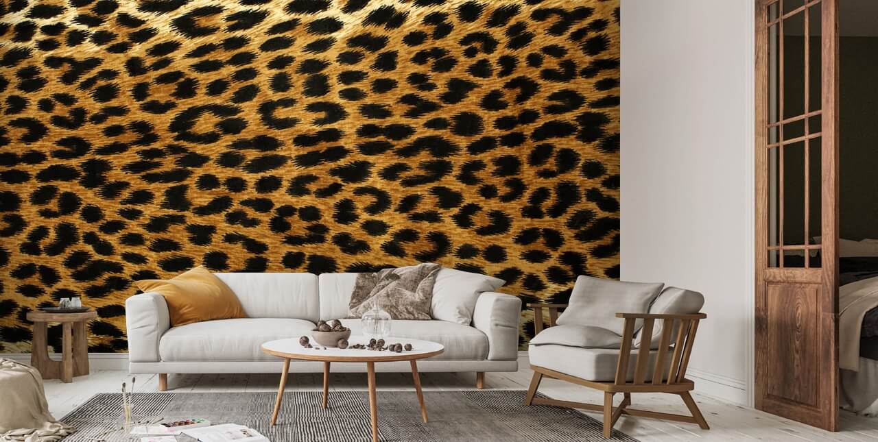 „Leoparden DE Tapeten-Wandbild Wallsauce |