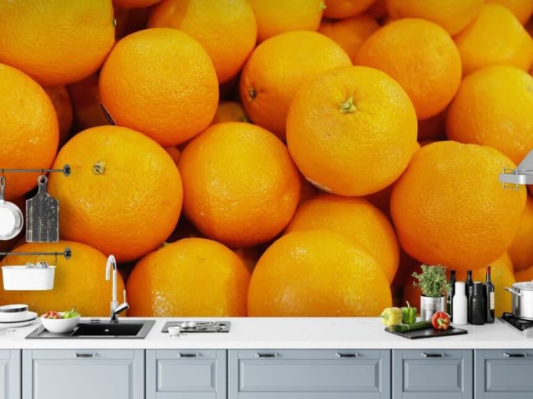 Fresh Fruit Kitchen Wallpaper Wall Mural