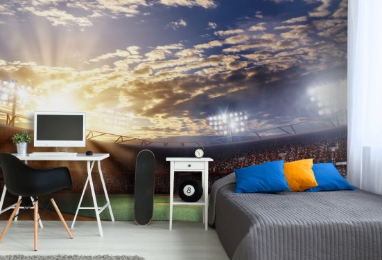 Sunset Baseball Sport Wallpaper